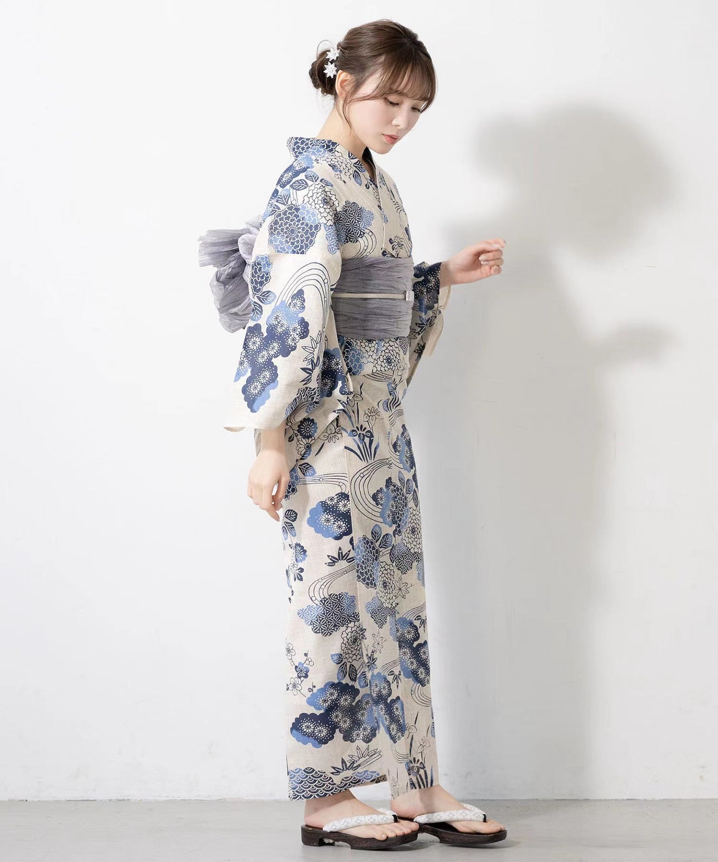 Azure Bloom Women Casual Yukata