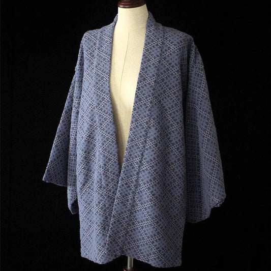 Blue Women Lace Kimono Cardigan