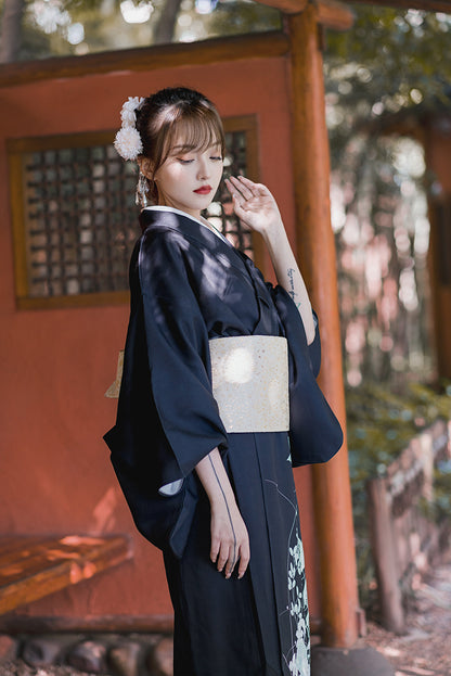 Butterfly Women Traditional Ceremony Yukata