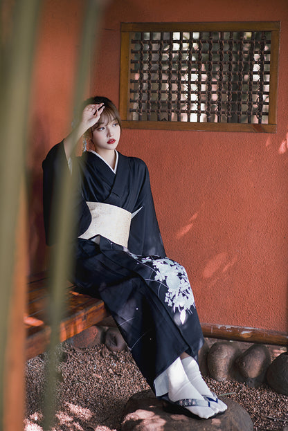 Butterfly Women Traditional Ceremony Yukata