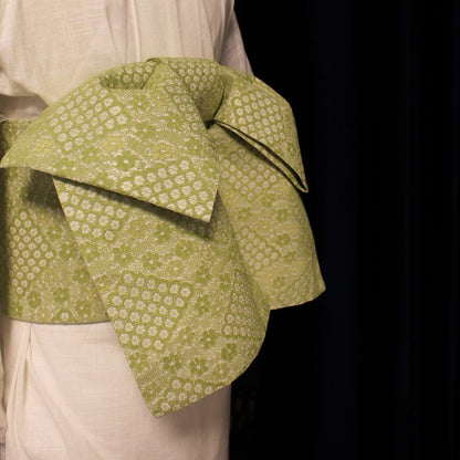 Green Pre-Tied Lace Obi Yukata Waistband