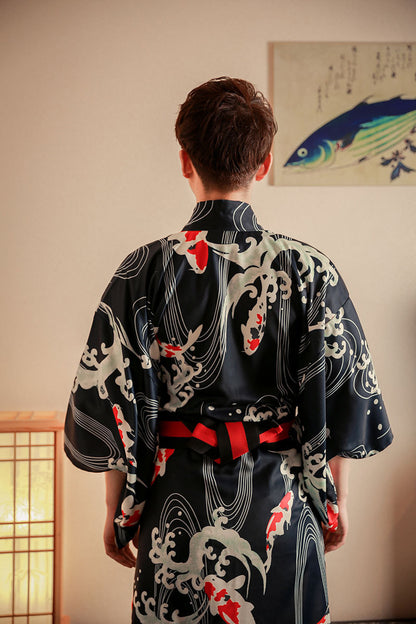 Koi Wave Men Traditional Yukata