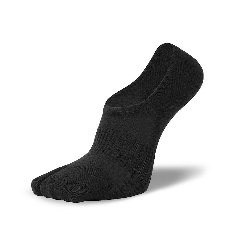 Black Men Split-toe Tabi Socks 5 Piece Set