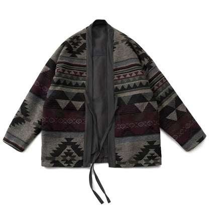 Reversible Aztec Style Kimono Jacket