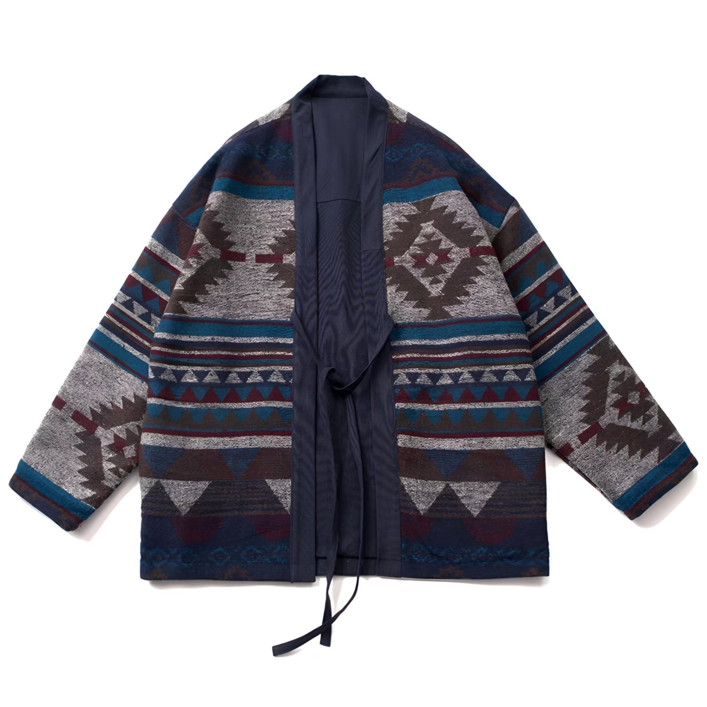 Reversible Aztec Style Kimono Jacket