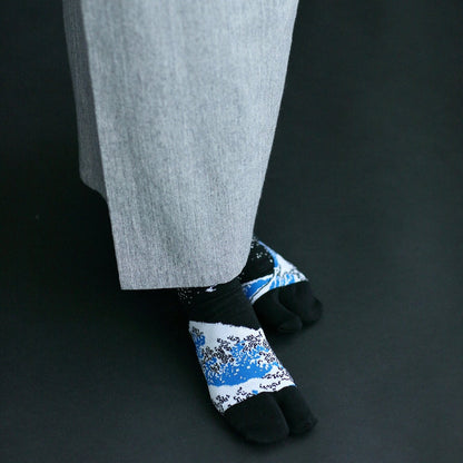 Unisex Split-toe Tabi Socks 4 Pairs Set