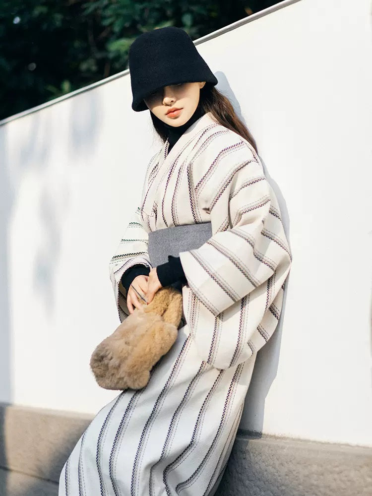 Striped Women Everyday Yukata