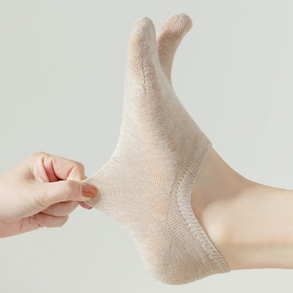 Women Split-toe Tabi Socks 5 Pairs Set