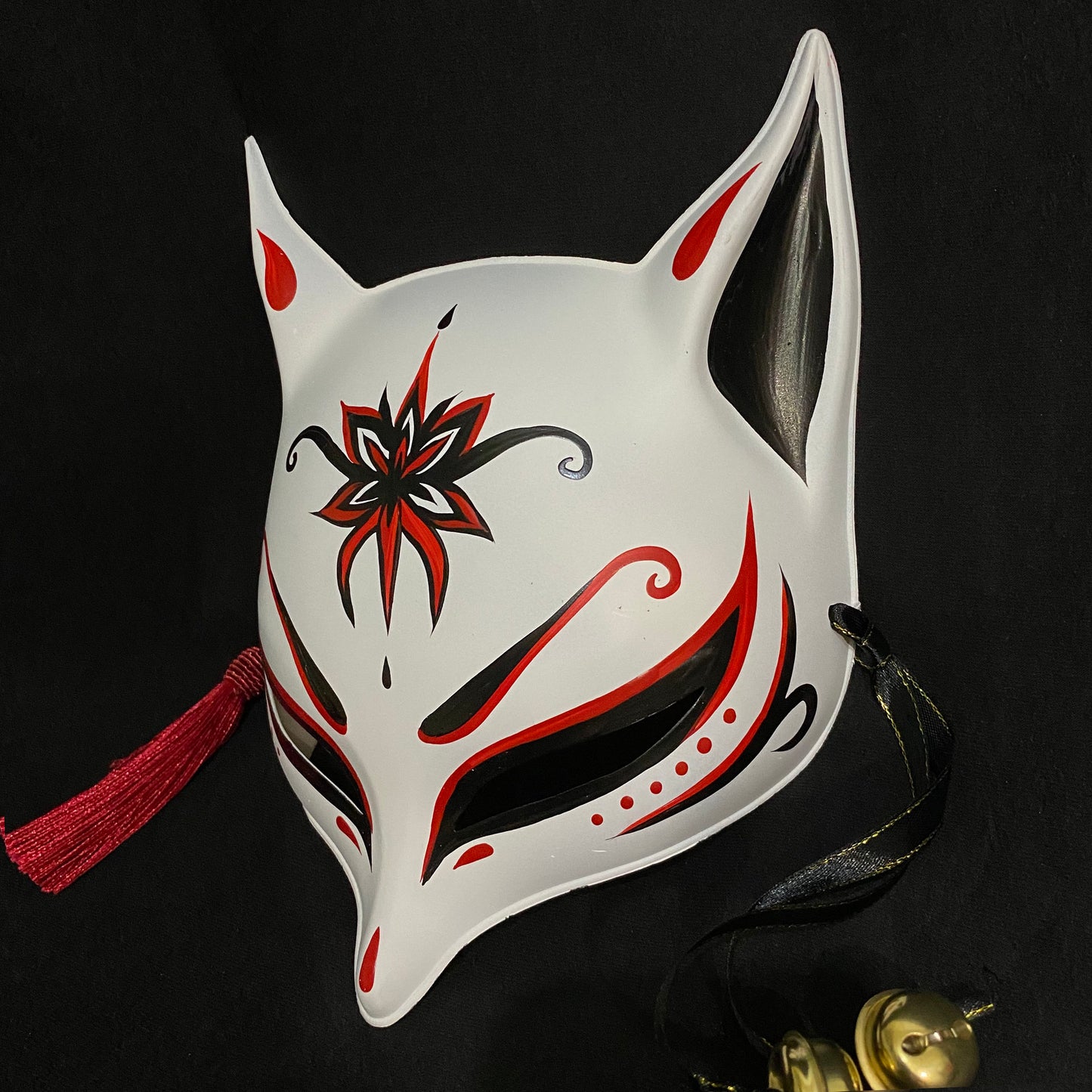 Sharp Ears Kitsune Mask - Flower of Death