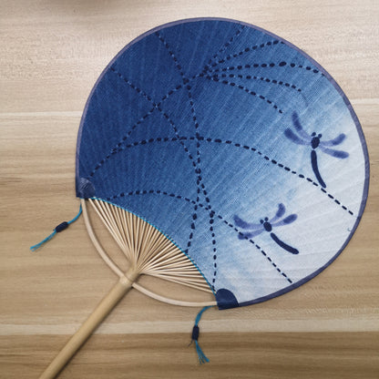 Hand Dyed Uchiwa Hand Fan 【Dragonfly】