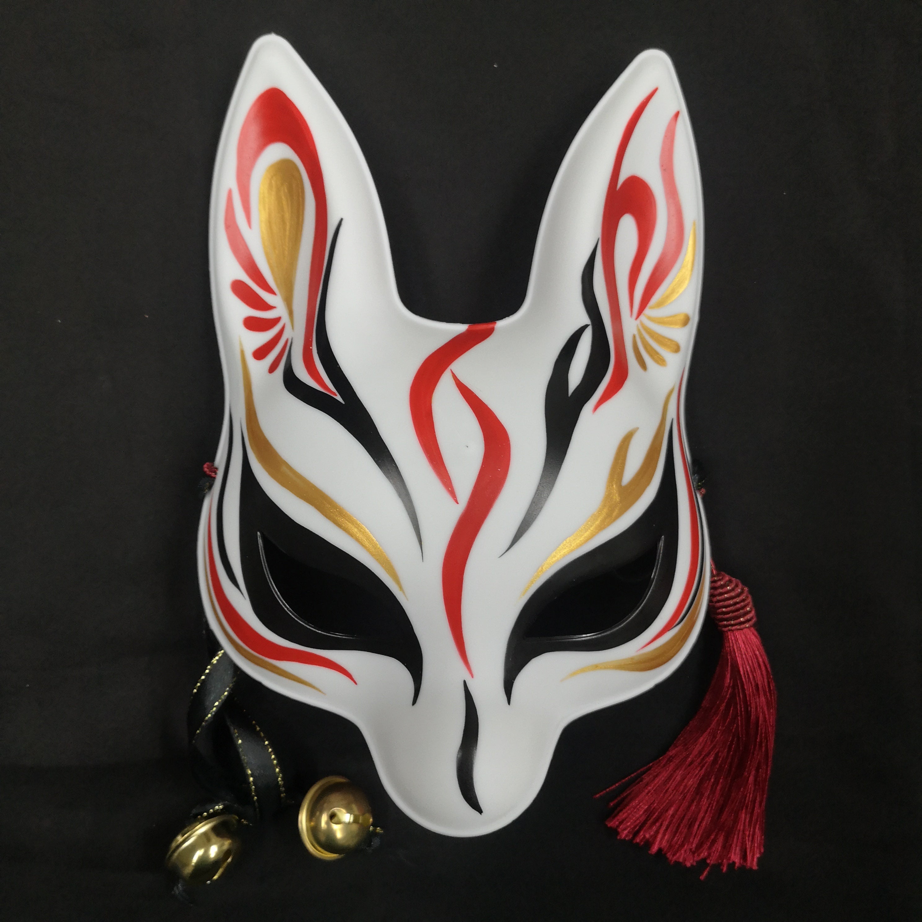 Red Spiral Rabbit Mask – En Yukata