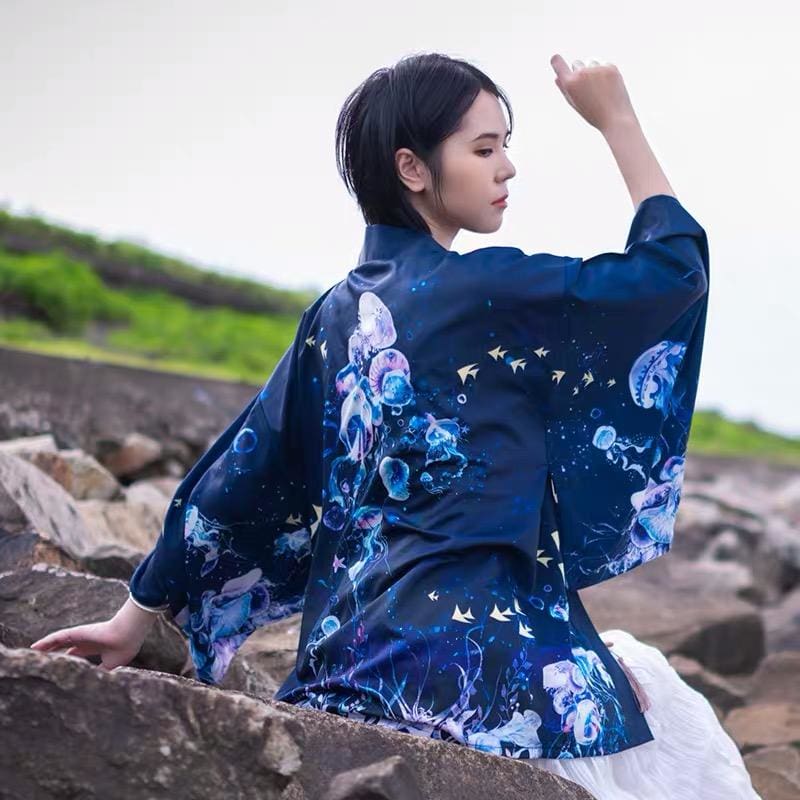 Haori | Abyssal Jellyfish Kimono Cardigan