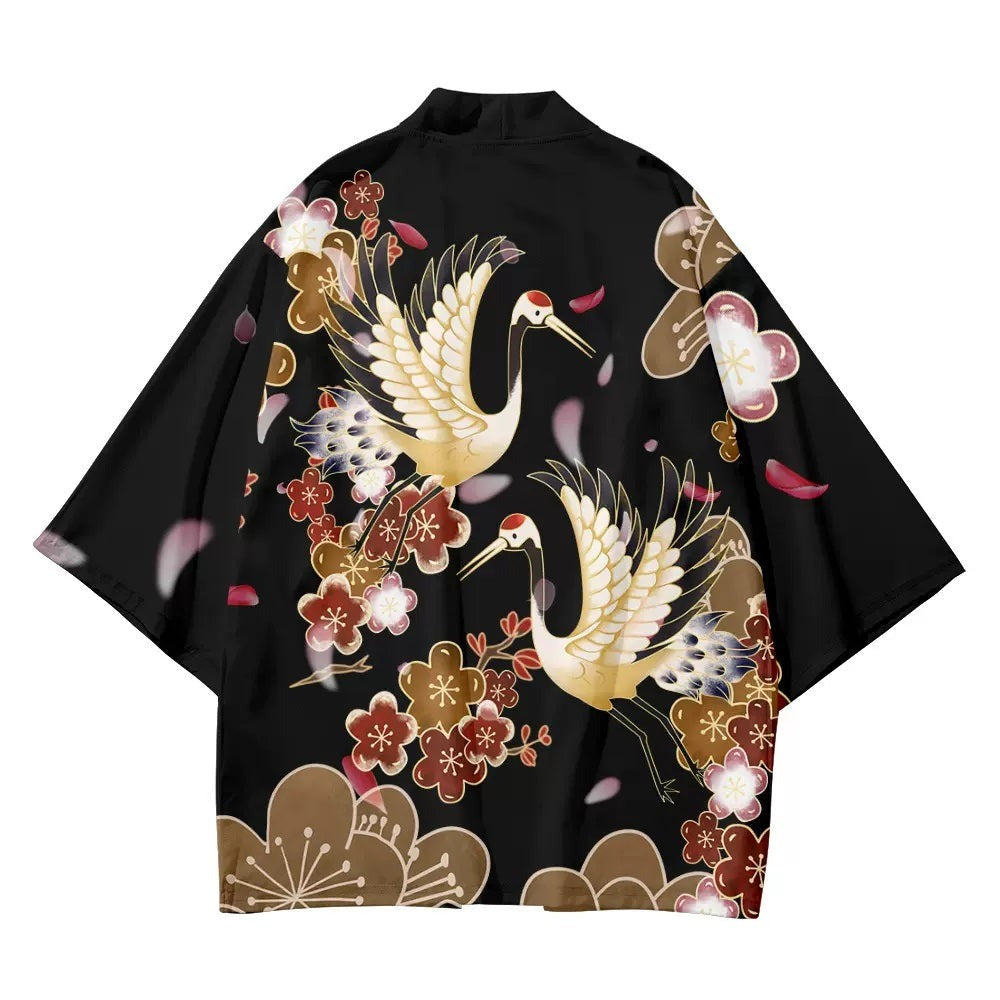 Sakura & Crane Kimono Cardigan