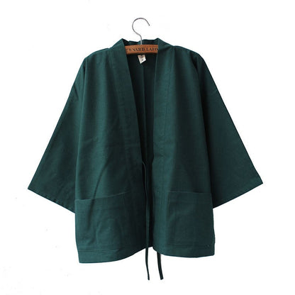 Classic Green Kimono Cardigan