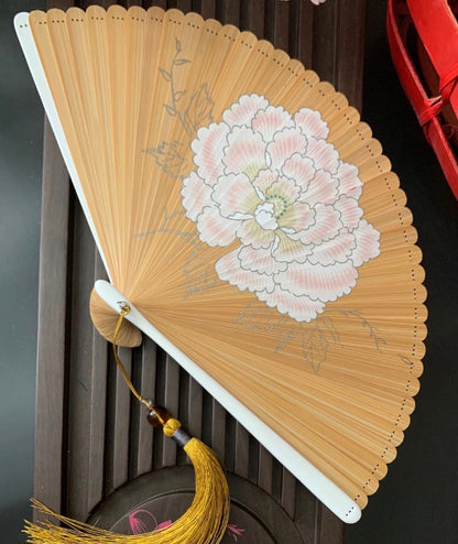 Japanese Folding Fan 【Peony Blossom】