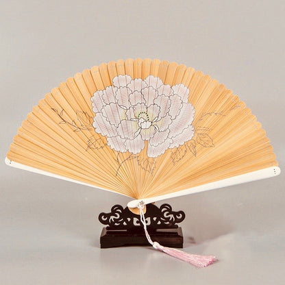 Japanese Folding Fan 【Peony Blossom】