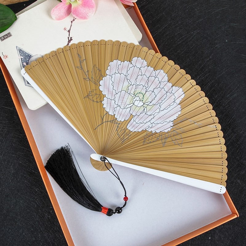 Japanese Folding Fan 【Peony Blossom】