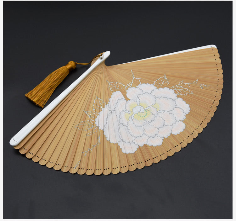 Japanese Folding Fan 【Peony Blossom】