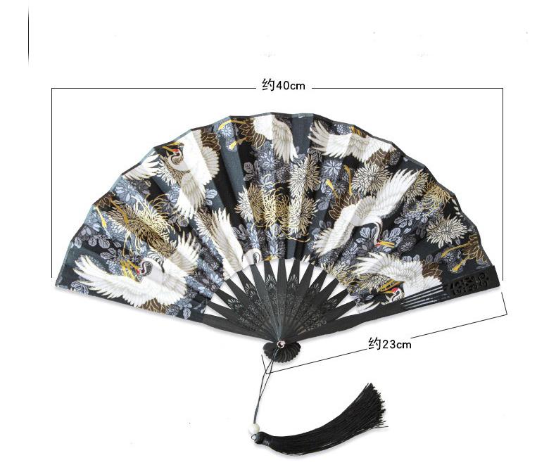 Japanese Folding Fan 【Flying Cranes】| Foxtume