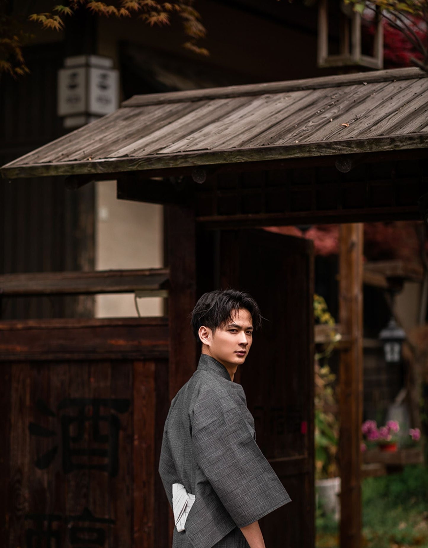 Men Gray Festival Wear Yukata