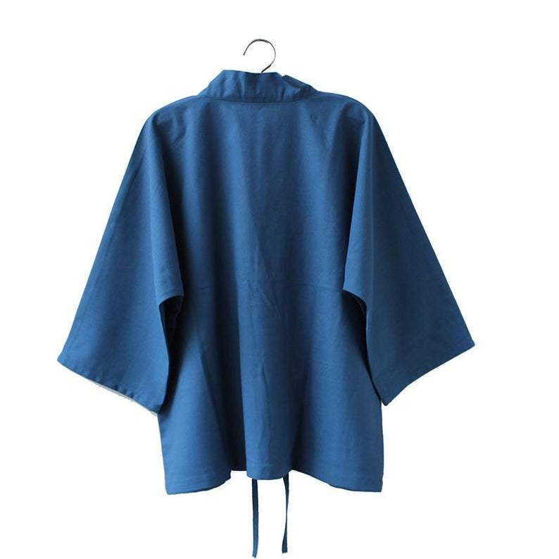 Classic Blue Kimono Shirt - Zen Breaker