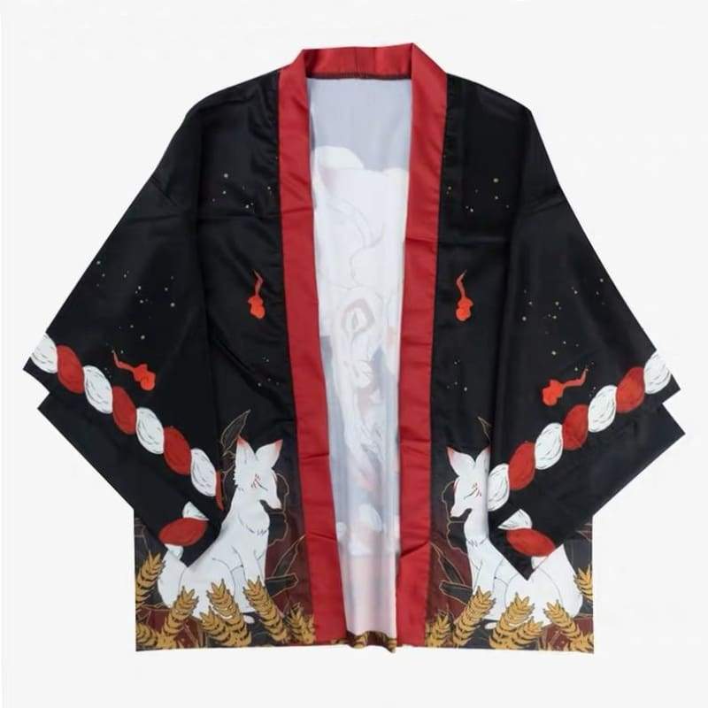 '- Nine Tails Fox Kimono Cardigan 