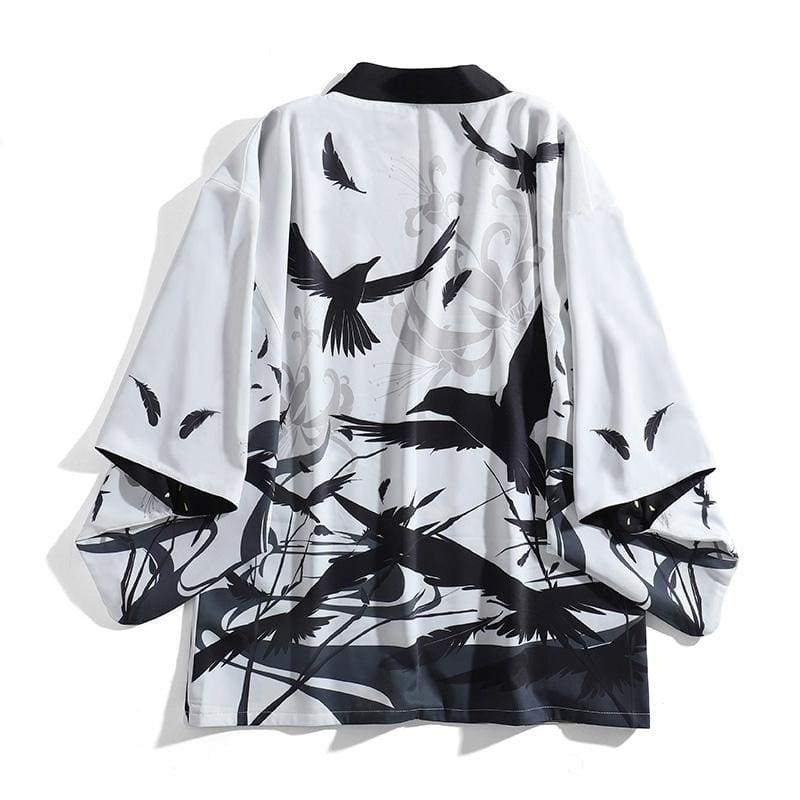 Haori | Reversible Day And Night Crow