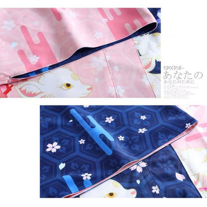 Haori | Reversible Day & Night Deer Couple 