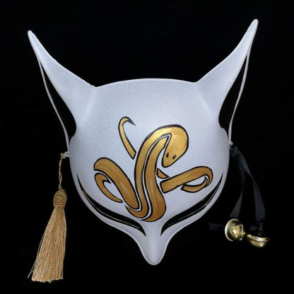 Kitsune Mask | Sharp Ears - Golden Snake | Foxtume