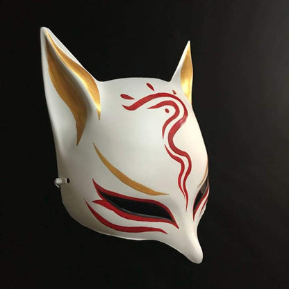 Kitsune Mask | Sharp Ears - Red Curse | Foxtume