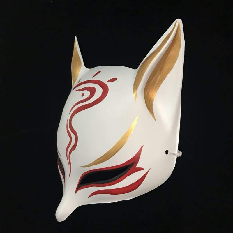 Kitsune Mask | Sharp Ears - Red Curse | Foxtume