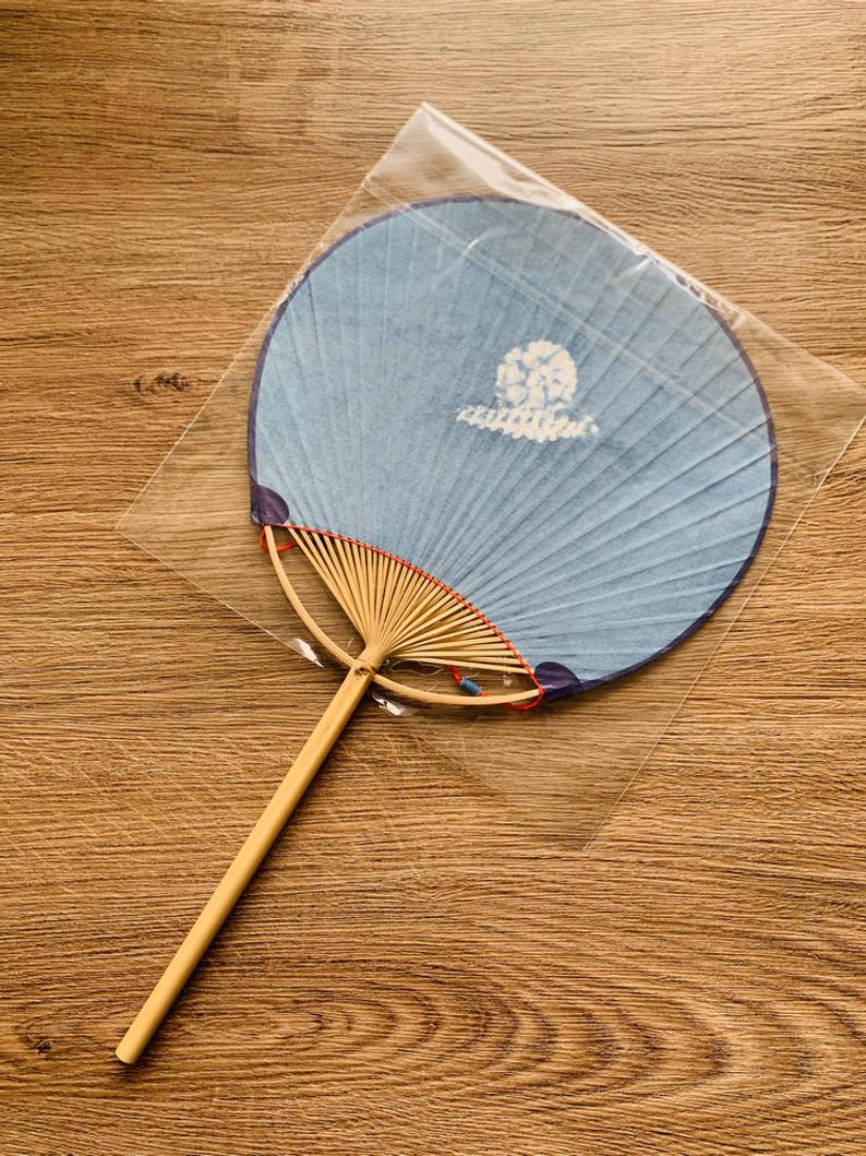 Hand Dyed Uchiwa Hand Fan 【Blossom】