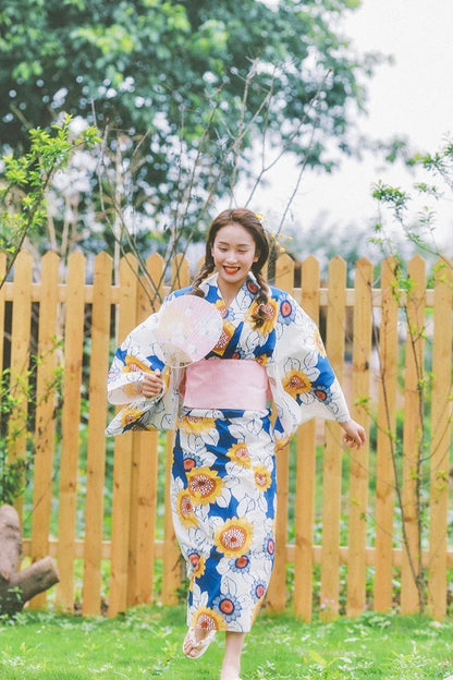 Women Festival Wear Yukata [Sunflower]