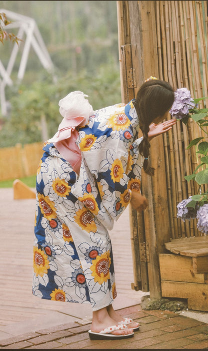 Women Festival Wear Yukata [Sunflower]