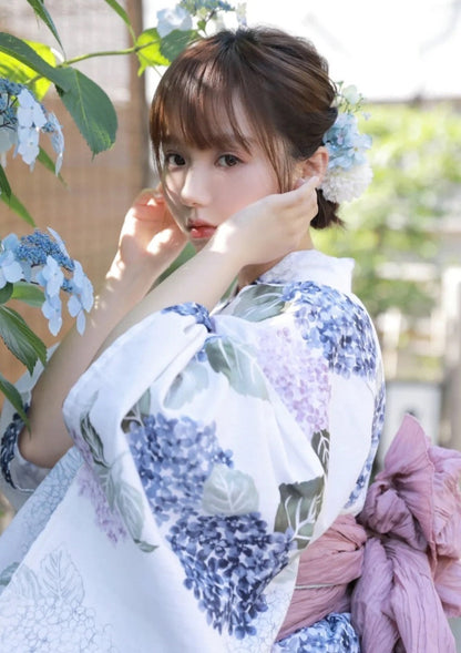 Women Festival Wear Yukata [Ajisai]